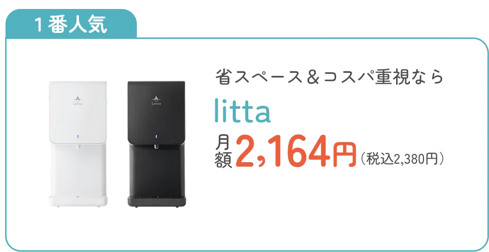1番人気 省スペース＆コスパ重視ならlitta